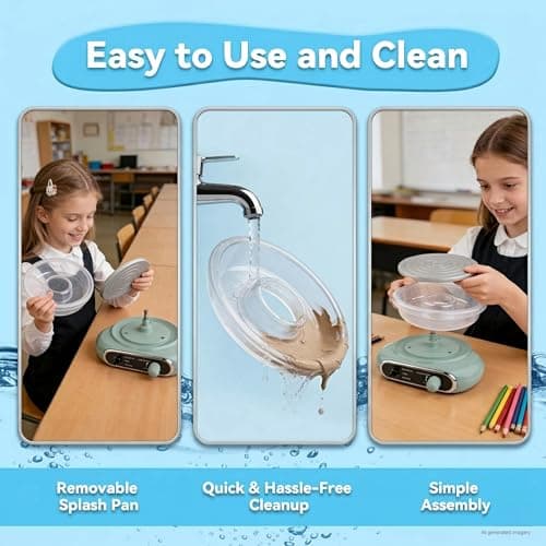 Jasthorine Pottery Wheel for Kids, Arts and Crafts Toy Kit, Ages 6-12 - Thumbnail 4