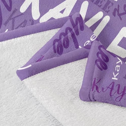 Corissy Ships Next Day, Personalized Blankets and Throws Custom Blanket with Name Customized Flannel Blanket for Kids Christmas Blanket Gifts for Teen Girls Boys - Thumbnail 2