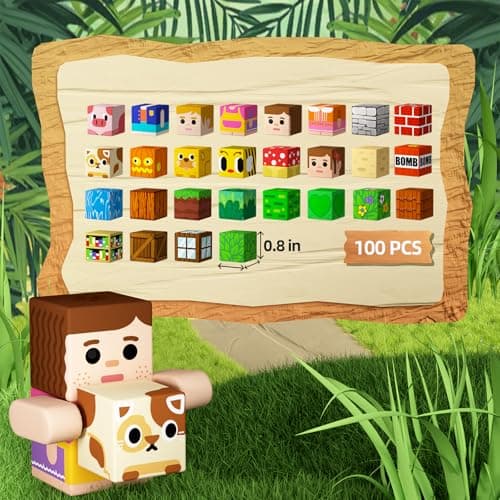 idoot 100PCS Magnetic Building Blocks for Kids, Magnetic Blocks Game for Boys and Girls, STEM Sensory Building Toys for 3 4 5 6 7 8 9 10 11 12 Year Old Christmas Birthday Gifts - Thumbnail 2