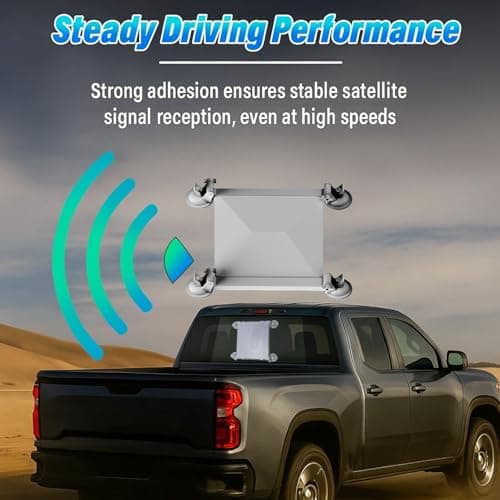 Starlink Mini Suction Cup Mount for Car Sunroofs or Windows Secure Satellite Mounting Kit with Strong Grip for RVs, Boats and Road Trips–Stable Signal Guaranteed for starlink mini car mount (Whitle) - Thumbnail 2