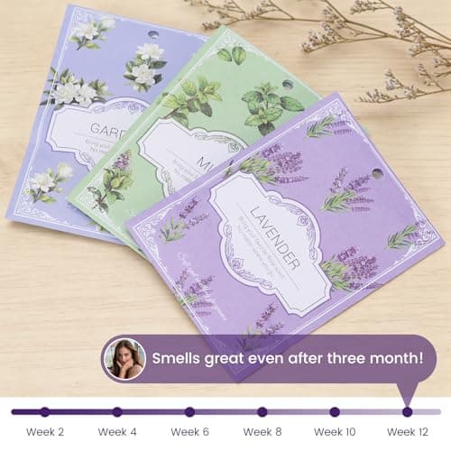 YAXUNDZ Mint Sachets for Drawers and Closets - 12 Pack Long Lasting Odor Eliminator Bags, Natural Fresh Scent for Wardrobe, Storage, Car & Home, Air Freshener Sachets - Thumbnail 5