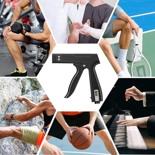 Grip Strength Trainer with Finger Exerciser, Digital Counter Adjustable Hand Grip Strengthener for strength training, recovery and muscle building (1) - Thumbnail 6