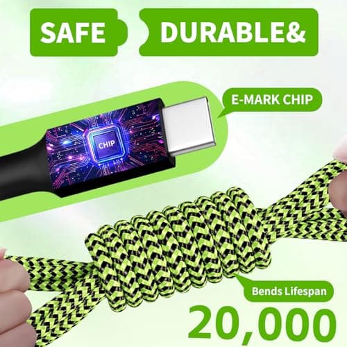 Travel USB C Splitter Multi Charging Cable for Multiple Devices, Fast Charging 4 in 1 Charging Cord, 2Pack 5 FT USB C Phone Charger Cable with 4 Type-C Ports for iPhone 17 Pro Samsung S24 S23 - Thumbnail 5