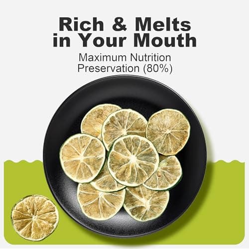 16 oz Dehydrated Lime Slices – All Natural, No Additives No Sugar | Dried Fruit for Cocktail Garnish, Drinks, Tea, Baking & Cooking | Dry Limes for Potpourri, Simmer Pot, Candle & Craft Decor - Thumbnail 4