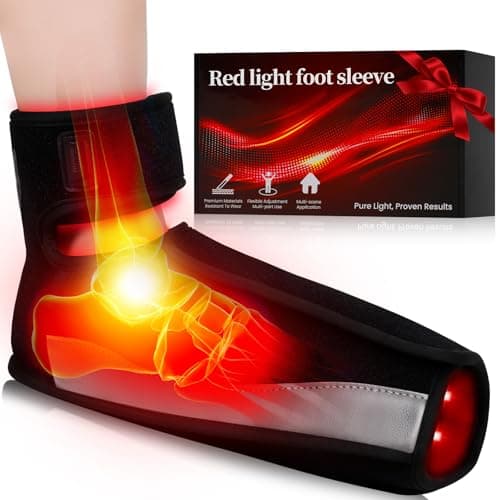 Puroth Red Light Therapy for Feet, Infrared Light Therapy Feet Wrap with 660nm 850nm Near Infrared, 5 Adjustable Brightness Timer, 3 Modes for Foot Ankle Heel, Up to Foot Size 12, Gift for Women Men - Image 1