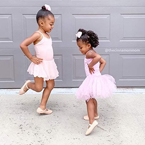 Stelle Toddler Ballet Leotards for Girls,Dance Leotard for Girls,Camisole Toddler Ballet Outfit for Studio Outdoor Daily Wear, Blue 6-7 Years - Thumbnail 4