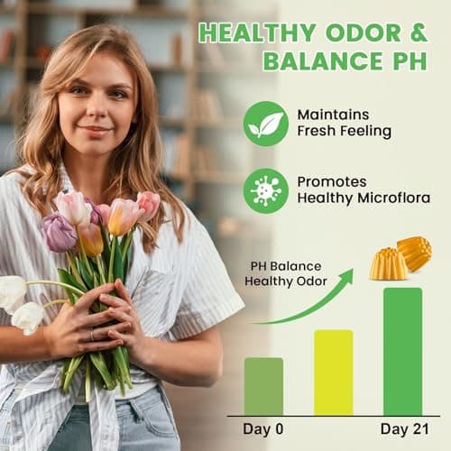 YANLUOBO Feminine Balance Probiotic Gummies - Women's Vaginal Health Support | PH Balance & Odor, Flora, Immune Support | Probiotics for Women, Vegan Pineapple Flavor, 60 Count - Thumbnail 4