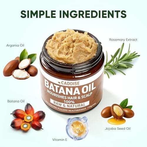 CADDISE Batana Oil for Hair Growth - 100% Pure & Natural Batana Paste from Honduras for Thicker & Fuller & Strong Hair, Organic Raw Batana Hair Mask for Women & Men, Fresh Scented, 4 oz - Thumbnail 3
