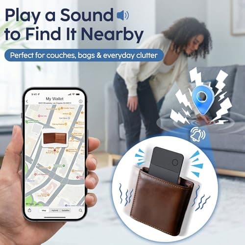 Ultra-Slim Wallet Tracker Card, Works with Apple Find My & Android Find Hub, Rechargeable Smart Tracking Card for Wallet, Luggage, Passport, Keys, Travel & Everyday Use - Thumbnail 4