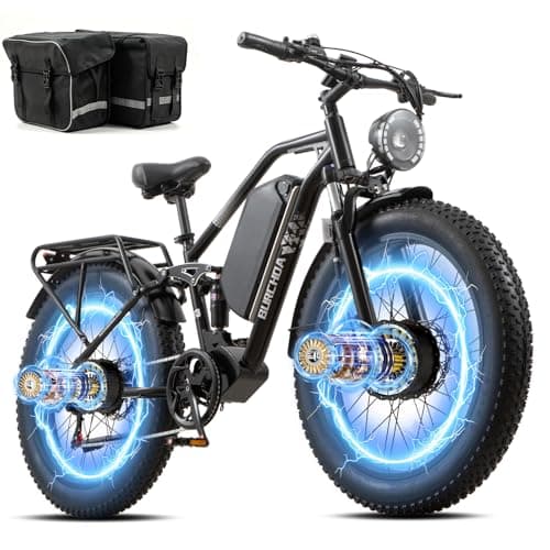 DAMSON Y3 5000W Dual Motor Electric Bike for Adults AWD, 52V 30Ah Battery, 40MPH Electric Bicycle, Up to 90 Mile Range, 26" Fat Tire Mountain Ebike, Full Suspension, Hydraulic Disc Brakes - Image 1