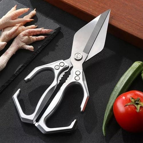 Heavy Duty Kitchen Shears, Kitchen Scissors for Food, Multi-purpose Kitchen Shears, Multifunctional Heavy-Duty Kitchens Shear, Suitable for Cutting Chicken - Thumbnail 5