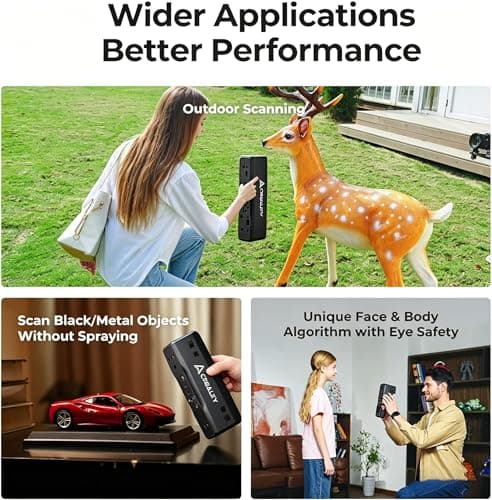 Creality Otter Lite Basic 3D Scanner for 3D Printing & Reverse Engineering, Auto Scanning Handheld Device with 0.05mm High Precision, Color Texture & Portable Design for DIY - Thumbnail 5