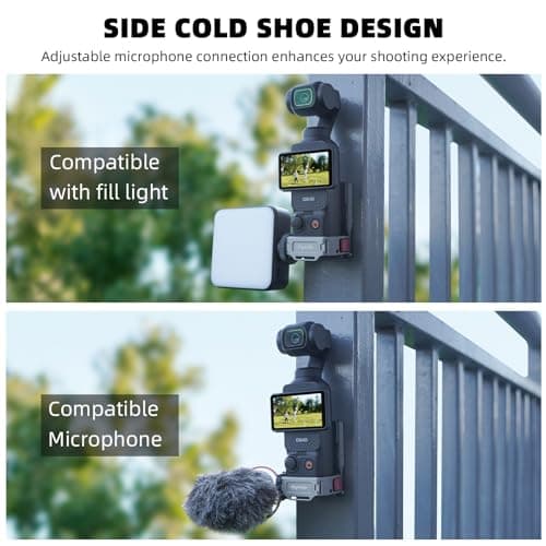 Flymile Pocket 3 Magnetic Mount, Magnet Expansion Adapter Holder with Cold Shoe on Iron Fence etc, Aluminum Alloy Magnetic Mount Stand for DJI Osmo Pocket 3 Xtra Muse Creator Combo Handle Accessories - Thumbnail 6