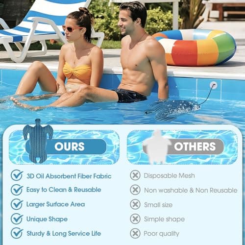 MTWEAR Hot Tub Scum Absorber, Hot Tub Accessories, Spa & Pool Scum Eliminating Balls,Hot Tub Scum Sponge for Hot Tub Oil Absorbing Sponge for Hot Tub Skimmer, Hot Tub Sponge Scum Remover (Turtle) - Thumbnail 6