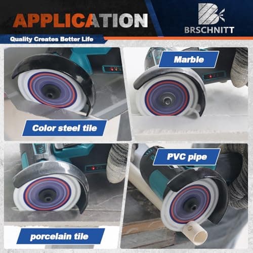 BRSCHNITT Indestructible Disc for Grinder 5inch 2pcs -7/8" Arbor Multifunctional Cutting Discs for Smooth Cutting, Chamfering, Grinding Materials - Thumbnail 4