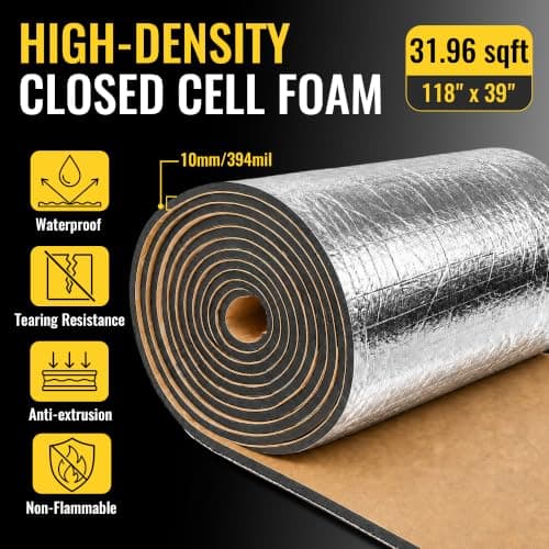 uxcell Car Exhaust Muffler Heat Sound Deadener Insulation Mat 118" x 40" - Thumbnail 2