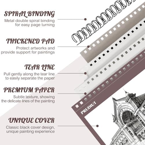 Sketch Book 8.5×11 inch, Spiral Bound Sketch Pad 50 Sheets (68lb/100gsm), Acid-Free Sketchbook for Drawing Painting Sketching, Art Paper Drawing Supplies for Teens Adults Artists Ideal Gifts - Thumbnail 2