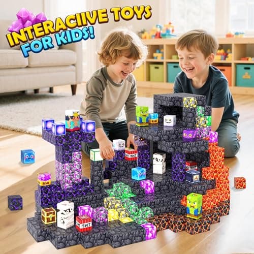 Magnetic Blocks - Mine Magnet World Building Toys for Kids Ages 4-6 6-8 8-12, STEM Magnetic Building Blocks Kids Sensory Toys Games, Gift for 3+ Year Old Boys and Girls - Thumbnail 4