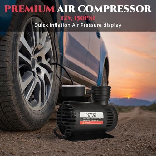 VLITEPRO Car Emergency Kit,Roadside Emergency Car Kit for Vehicles,with Portable Air Compressor,Jumper Cables, First Aid Kit, Roadside Assistance Emergency Safety Kit for Women,Men,Teen (Black+red) - Thumbnail 2