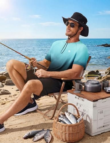 PINSPARK Mens Workout Shirts Short Sleeve Athletic Quick Dry Moisture Wicking Shirts for Men Running Gym Swim Fishing Clothes 2XL - Thumbnail 6