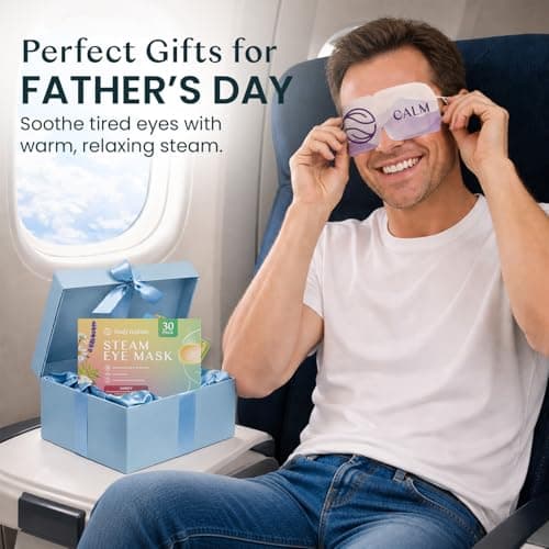 Body Restore Heated Eye Mask for Dry Eyes 30 Pack – Fathers Day Gift for Dad, Birthday Gifts for Women and Men, Self Heating Warm Compress, Relaxation – Variety - Thumbnail 2