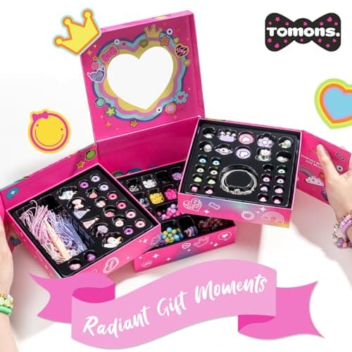Tomons Bracelet Making Kit for Girls Ages 6-12 Year Old, Jewelry Making Kit- Birthday for 6 7 8 10 11 12 Year Old Girl - Thumbnail 6