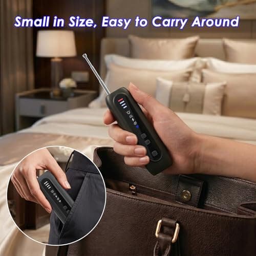 leingee Hidden Camera Detector, 6-in-1 RF Bug Detector for WiFi 4G 5G Signals, GPS Tracker Finder and Listening Device Detector with Infrared Lens Finder - Thumbnail 6