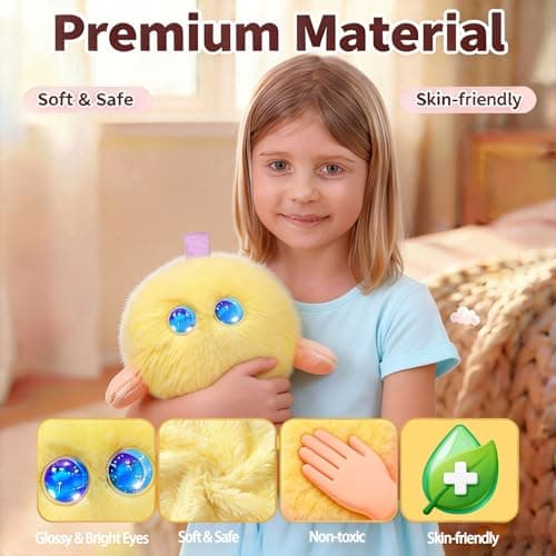 CINQALETHE Emotional Support AI Robot Toy Companion Pet – Smart Interactive Plush Toys for Kids, Realistic Intelligent Robotic Stuffed Pets with Emo AI Technology,Gift for Boys & Girls 3-8 Years Old - Thumbnail 6