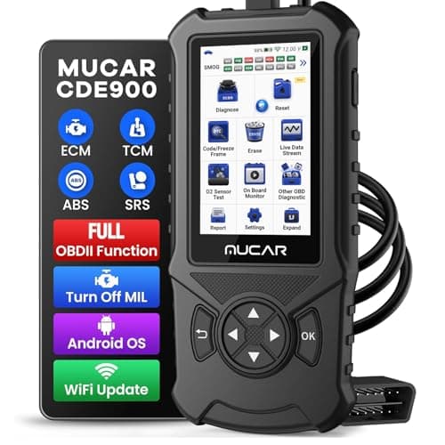 MUCAR CDE900 OBD2 Scanner, ABS,SRS,TCM,ECM System Car Code Reader Diagnostic Scan Tool, 4 Inches Touchscreen, Cover 106 Brands, FCA Autoauth, Wireless Update - Image 1