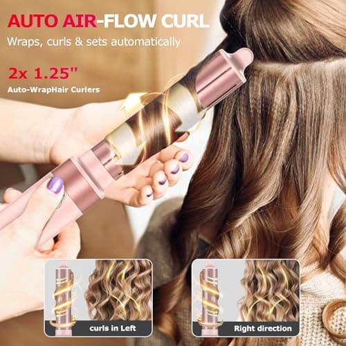 5 in 1 High-Speed Hot Air Styler - Professional Frizz-Free Hair Dryer Brush, Fast Drying Hair Dryer with Diffuser, No Heat Damage Air Styler Wrap - Curl, Volumize - Thumbnail 3