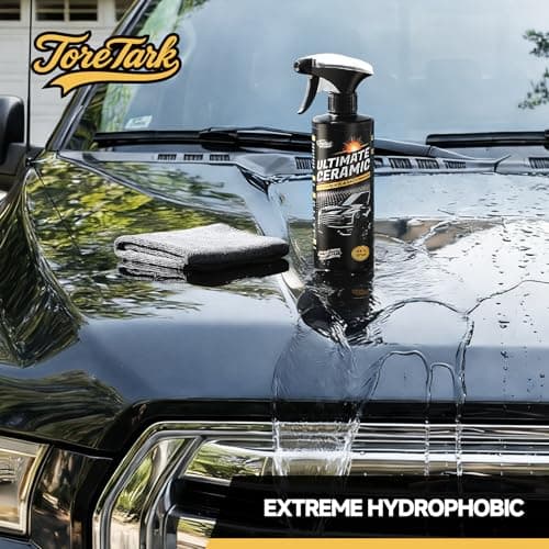 Real Ceramic Coating for Cars Polish (16 Fl Oz), Unmatched Shine Car Wax Coating Spray, No Pungent Smell, Quick Detailer Spray Wax, Lasts 50+ Washes Car Paint Sealant, Truck Accessories - Thumbnail 3