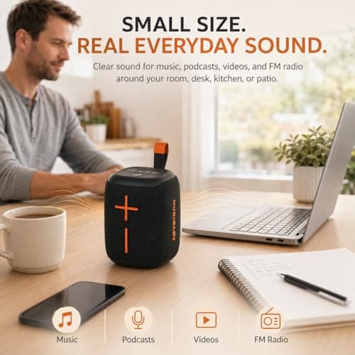 Musibaby M73 Bluetooth Speaker, 20W Portable Wireless Speaker, Black - Thumbnail 2