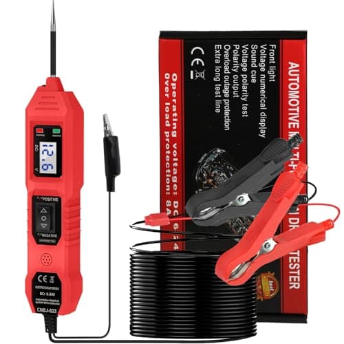 Power Circuit Probe Tester, 6V/12V/24V DC Circuit Tester Automotive, Multifunctional Car Electric Circuit Tester Power Fuse & Voltage Tester Light, Short Circuit Breake Finder Electrical Tools - Image 1