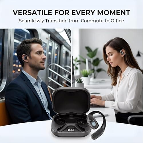 HAUSBELL AI Real-Time Translation Earbuds, 134 Language Translator Device, Wireless Earbuds for Travel, Learning & Calls, Audifonos Traductores Inglés Español, Comfortable Fit, 80H Playtime - Thumbnail 6