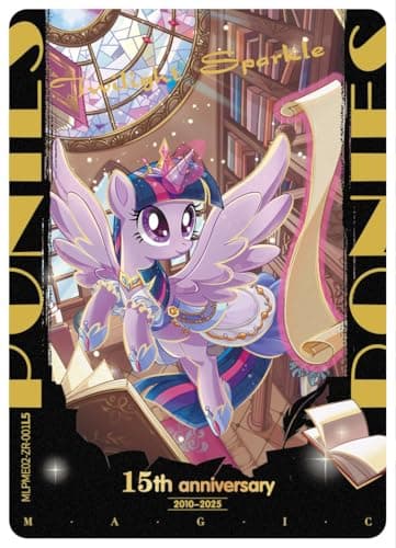 KAYOU My Little Pony Friendship Eternal Cards, Moon Edition Series 2, English, 12 Blister Packs Display with Promo Card, Anniversary Celebration Theme - Thumbnail 4