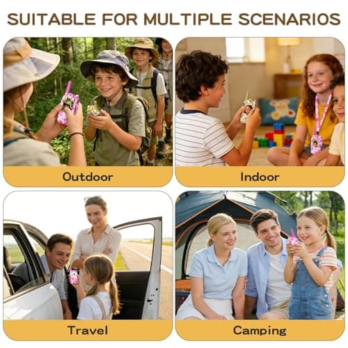 Video Walkie Talkies for Kids with Camera, Rechargeable Walkie Talkies 2 Pack for Ages 3-12, HD Video Intercom with Screen & Voice Changer, Indoor Outdoor Communication for Boys Girls (Desert Camo) - Thumbnail 5