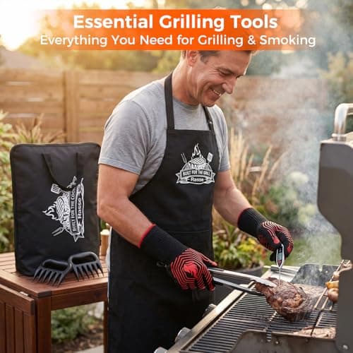 Father s Day Gift - Upgraded 23in BBQ Blanket for Resting Meat with Grill Accessories, Insulated Meat Resting Bag & Accessories for Brisket, Pork, Turkey – BBQ Gifts for Men, Dad, Grill Lovers - Thumbnail 5