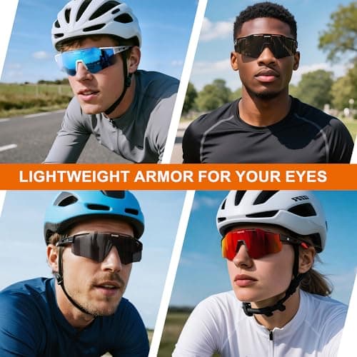 suoso Cycling Polarized Sunglasses for Men: UV400 Protection Glasses Running Baseball Softball Sports Goggles for Youth Women - Thumbnail 6