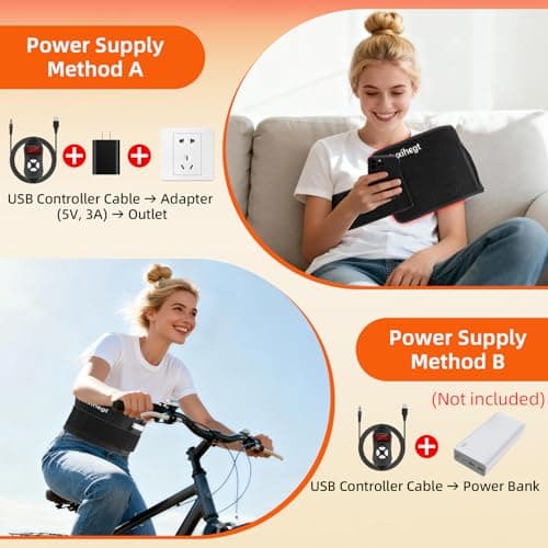 Red Light Therapy for Body, 3 in 1 LED Bead 660nm 850nm 16" Infrared Red Light Therapy Belt Wrap Pad for Back Shoulder Waist Stomach Knee Muscle - Thumbnail 6