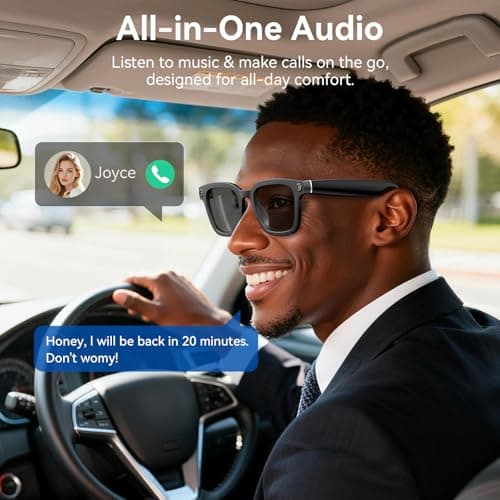 Amwentu Smart Glasses with Camera, 1080P Video Recording Glasses for Life - Thumbnail 5