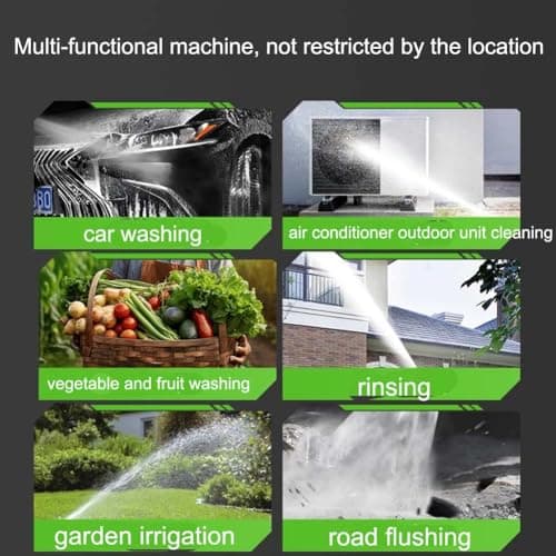 Cordless Pressure Washer,980 PSI Cordless Power Washer with 4.0Ah Battery&Charger & 6-in-1 Nozzle,Portable Power Washer Cordless for Home and Courtyards (Orange) - Thumbnail 6