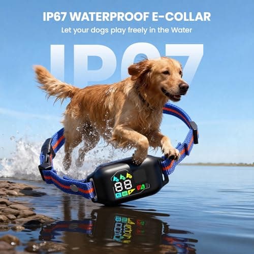 2-in-1 Dog Shock Collar and Bark Collar with Remote Control, Dog Training Collar Remote 3300FT, IPX7 Waterproof, Dog Shock Collar for Large Medium Small Size Dog, Dog Bark Collar with Flashing Light - Thumbnail 3