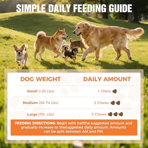 KISFLY 8-in-1 Dog Multivitamin Soft Chews – Glucosamine & Chondroitin for Joint Health, Probiotics for Gut Support, Omega-3 for Skin & Coat, Immune & Digestive Support – All Ages & Breeds – 120 Count - Thumbnail 6