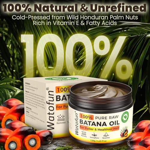 Batana Oil for Hair Growth, 100% Pure Organic Raw Batana Oil Paste from Honduras, Dr. Sebi Cold Pressed for Hair Thickness&Loss Prevention, Scalp Treatment to Repair Split Ends&Strengthen Hair, 4.23oz - Thumbnail 2