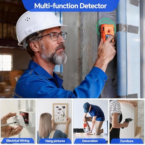 NOYAFA Rechargeable Stud Finder Wall Scanner, 6 in 1 Electronic Wall Detector - Thumbnail 5