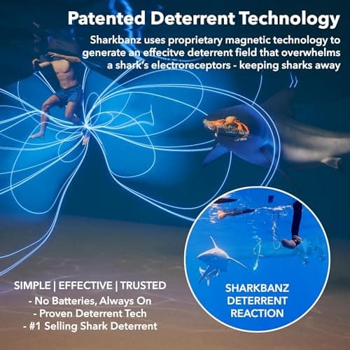 SHARKBANZ 2 - Magnetic Shark Deterrent Band for Swimming, Surfing, Diving, Snorkeling and All Ocean Sports - Thumbnail 2