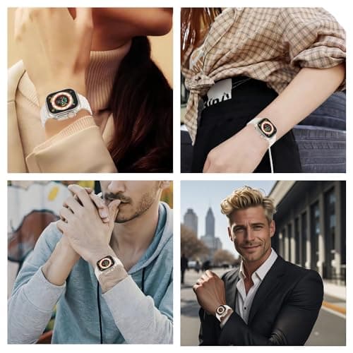 Magnetic Band Compatible with Apple Watch Ultra 3/2/1 Band for Men 38mm 40mm 41mm 42mm, Silicone Sport Waterproof Loop Strap Magnet Link for iWatch Series SE 11 10 9 8 7 6 5 4 3 2 1 - Thumbnail 5