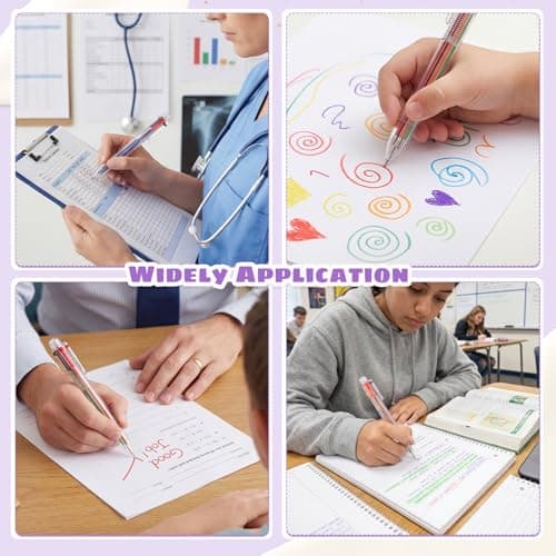 BESARME 20 Pcs Cute Pens Bulk for Teacher, End of Year Students Gifts from Teacher 6-in-1 Multicolor Pen Retractable Prizes for Kids Classroom Office School Supplies Birthday Party Favors Gifts - Thumbnail 6