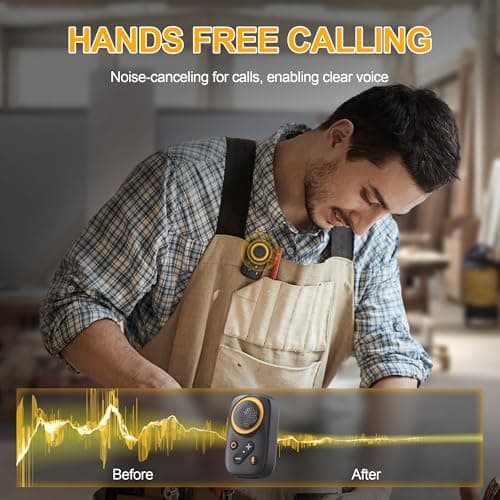 GOTOOLZ Wearable Bluetooth Speaker, Bluetooth 5.4 Clip On Wireless Speaker with Mic, TWS Function, 12Hrs Playtime, IPX5 Waterproof, Mini Portable Speakers for Outdoor Working, Biking, Running - Thumbnail 6