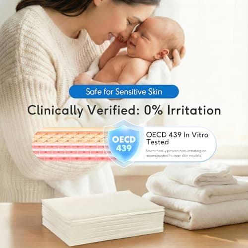 BellaLuce Sensitive Skin Laundry Detergent Sheets, 100 Loads (50 Count) - Hypoallergenic & Fragrance Free Washing Strips, Gentle for Baby, Travel & Dorm Essentials - Thumbnail 3